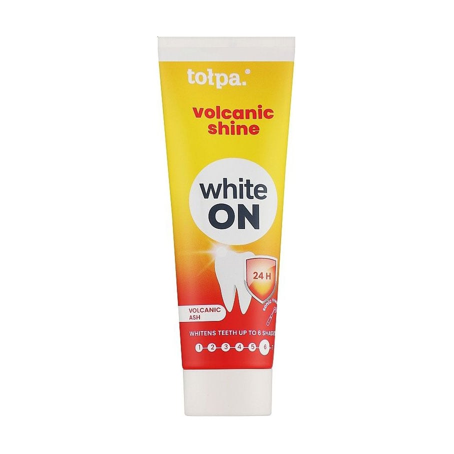 Відбілювальна зубна паста Tolpa White On Volcanic Shine Toothpaste Вулканічний попіл, 75 мл